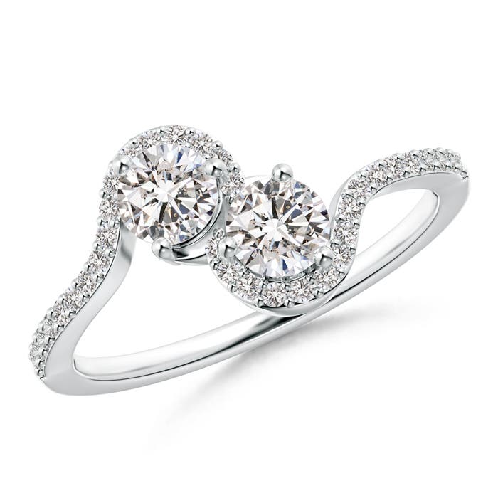 I-J, I1-I2 / 0.77 CT / 14 KT White Gold