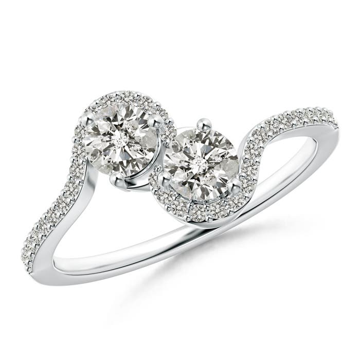 K, I3 / 0.77 CT / 14 KT White Gold