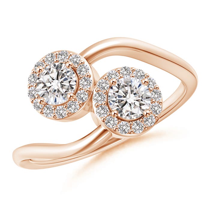 I-J, I1-I2 / 0.71 CT / 14 KT Rose Gold