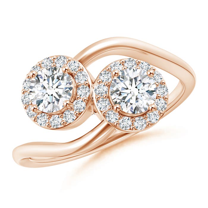 G, VS2 / 0.96 CT / 14 KT Rose Gold