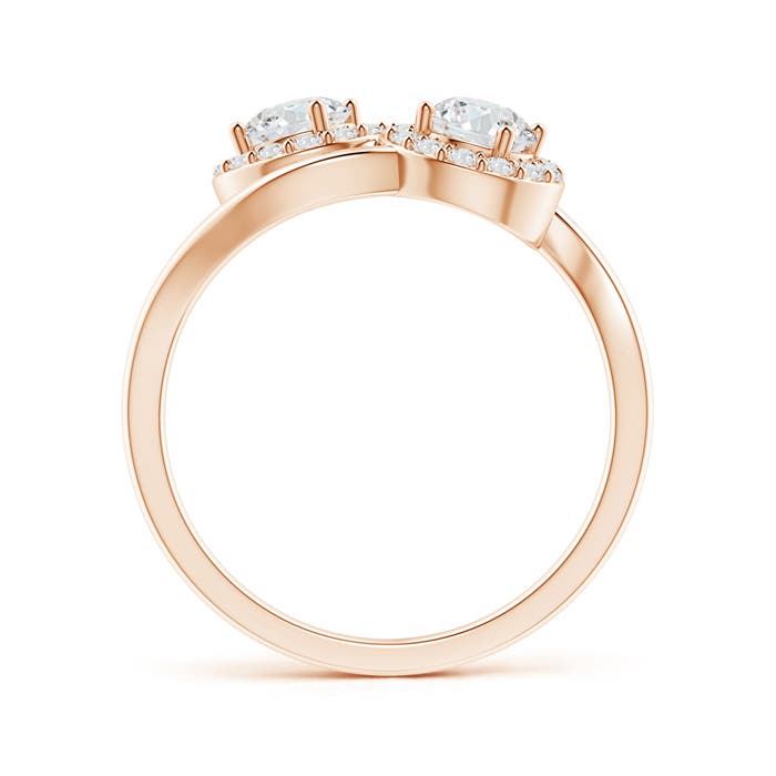 G, VS2 / 0.96 CT / 14 KT Rose Gold