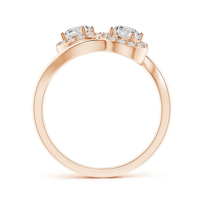 I-J, I1-I2 / 0.96 CT / 14 KT Rose Gold