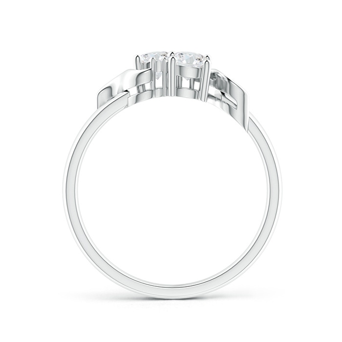 4mm GVS2 Vintage Style Two Stone Diamond Swirl Ring in White Gold side-1