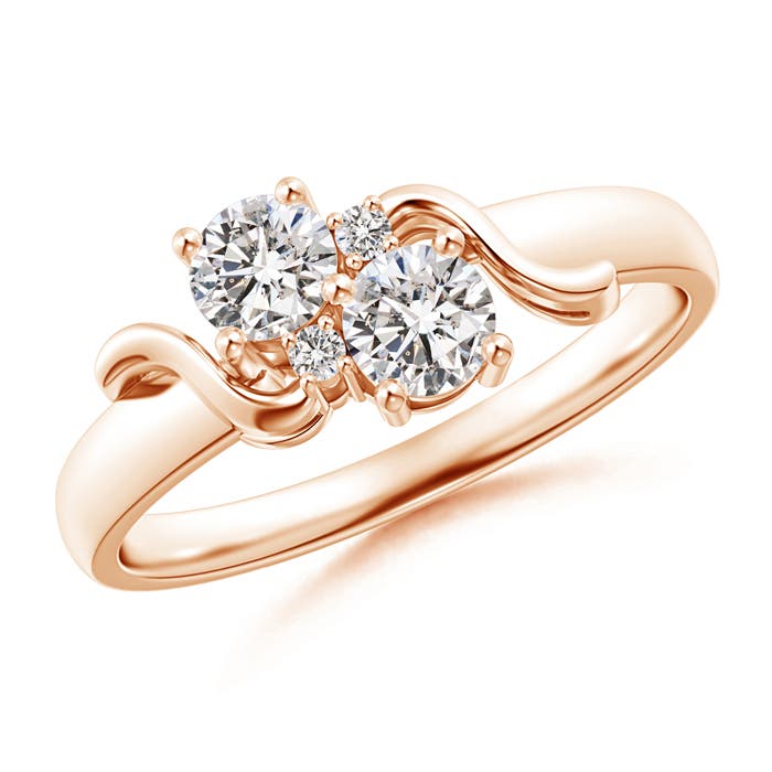 I-J, I1-I2 / 0.49 CT / 14 KT Rose Gold