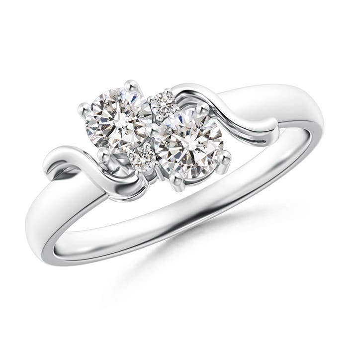 I-J, I1-I2 / 0.49 CT / 14 KT White Gold