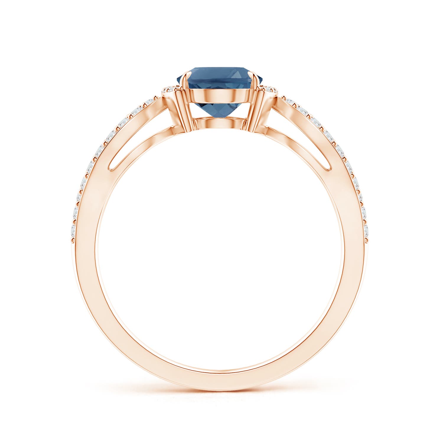 A - London Blue Topaz / 1.75 CT / 14 KT Rose Gold