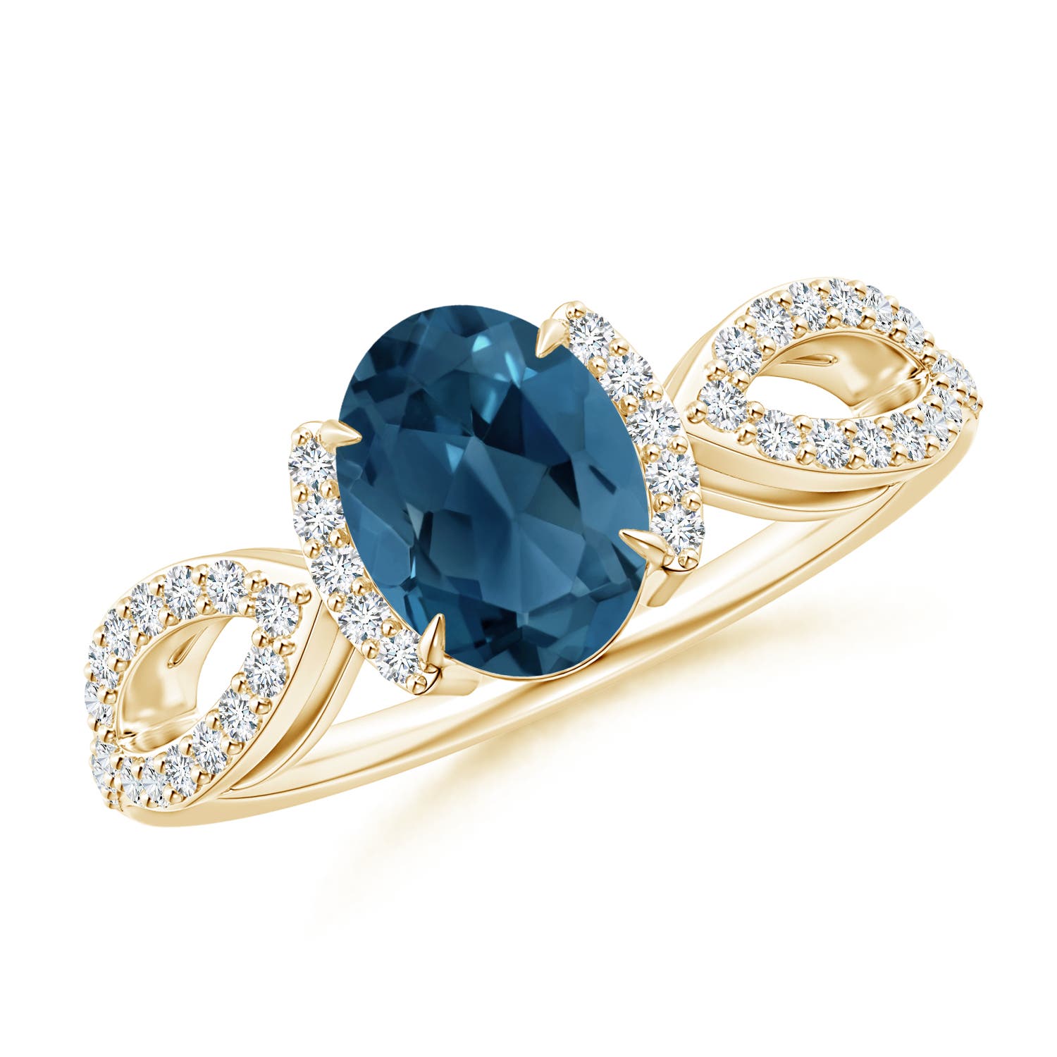 AA - London Blue Topaz / 1.75 CT / 14 KT Yellow Gold