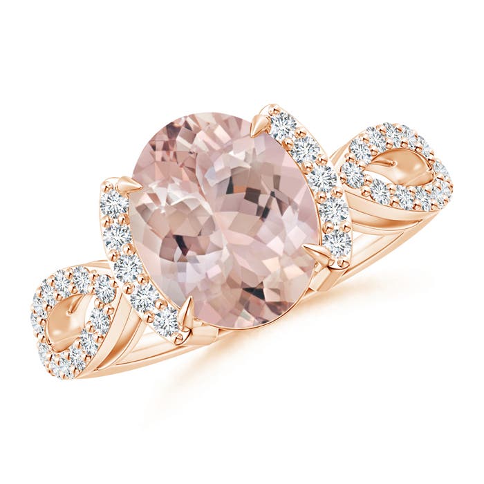 AA - Morganite / 2.88 CT / 14 KT Rose Gold