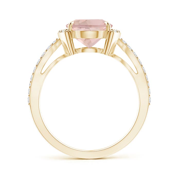 AA - Morganite / 2.88 CT / 14 KT Yellow Gold