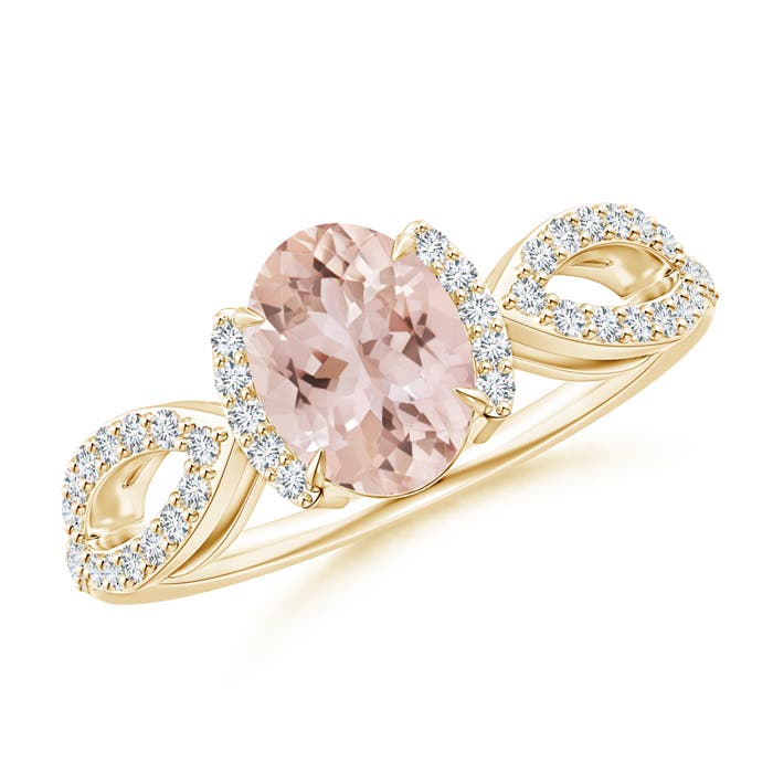 AAA - Morganite / 1.35 CT / 14 KT Yellow Gold