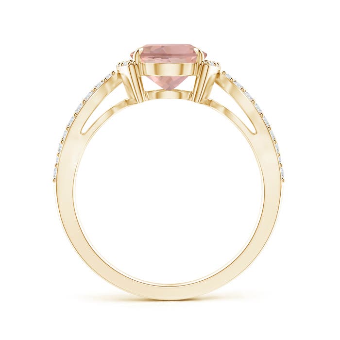 AAAA - Morganite / 1.97 CT / 14 KT Yellow Gold