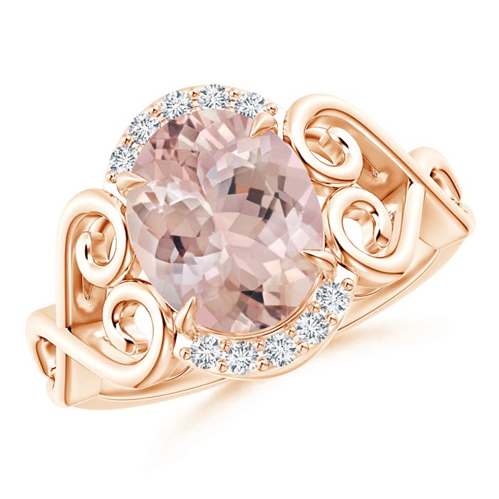 AA - Morganite / 2.6 CT / 14 KT Rose Gold