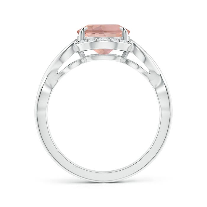 AAAA - Morganite / 2.6 CT / 14 KT White Gold