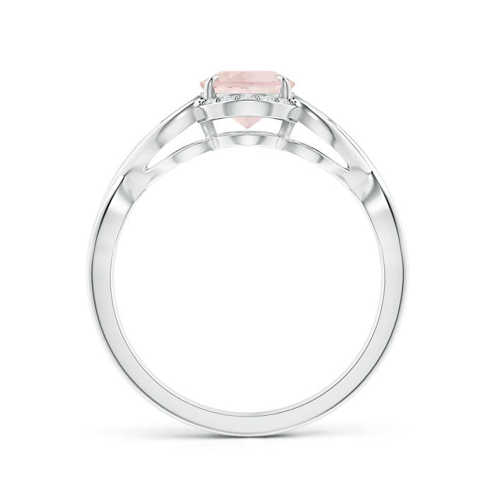 A - Morganite / 1.16 CT / 14 KT White Gold