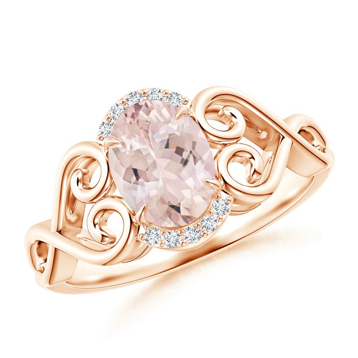 AA - Morganite / 1.16 CT / 14 KT Rose Gold