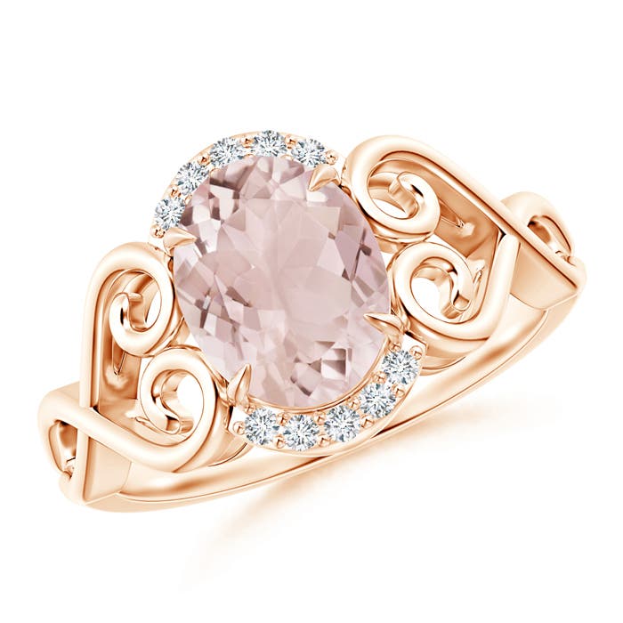 A - Morganite / 1.73 CT / 14 KT Rose Gold