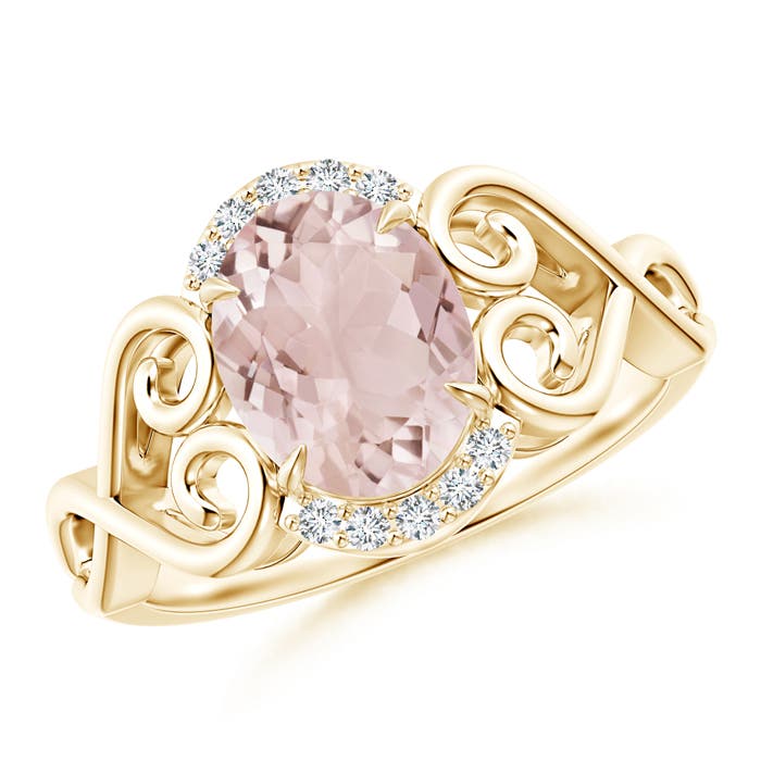 A - Morganite / 1.73 CT / 14 KT Yellow Gold