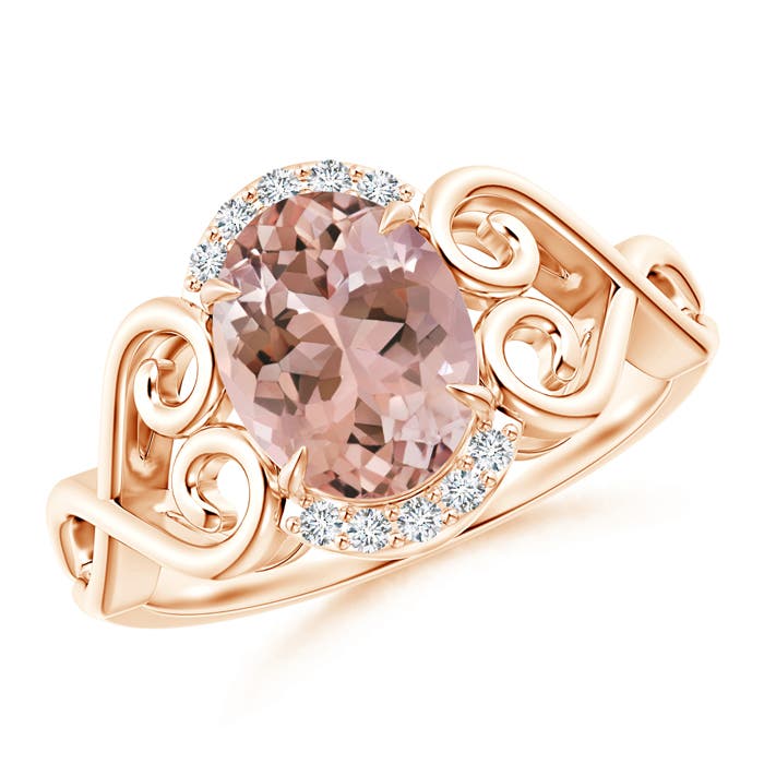 AAAA - Morganite / 1.73 CT / 14 KT Rose Gold