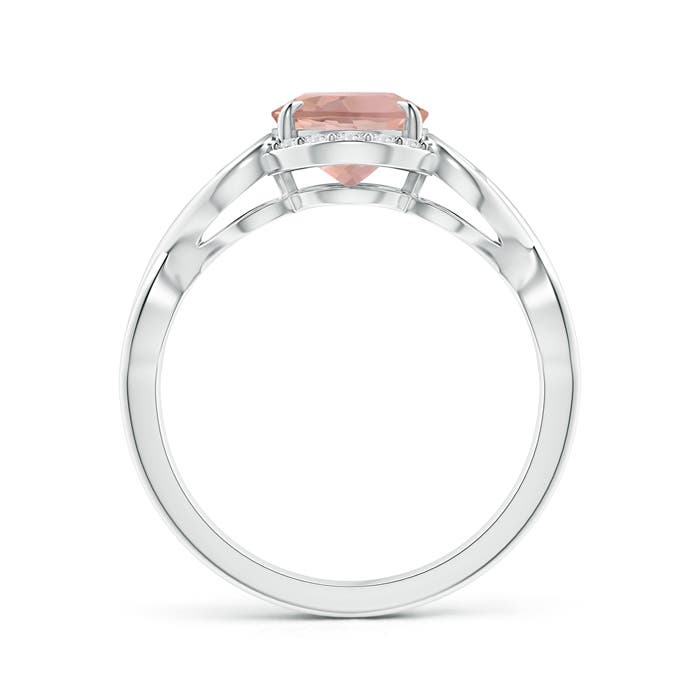 AAAA - Morganite / 1.73 CT / 14 KT White Gold