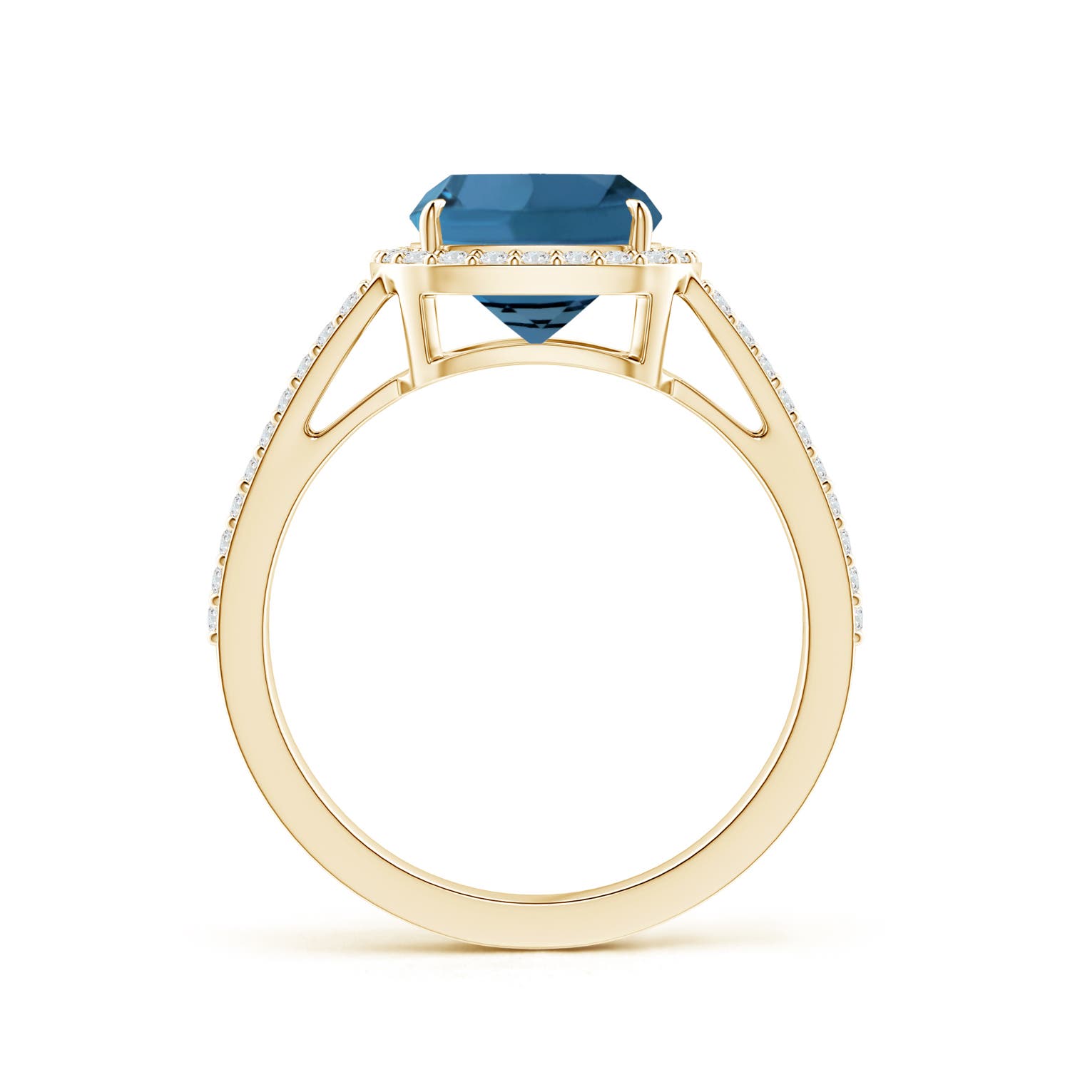 AA - London Blue Topaz / 2.88 CT / 14 KT Yellow Gold