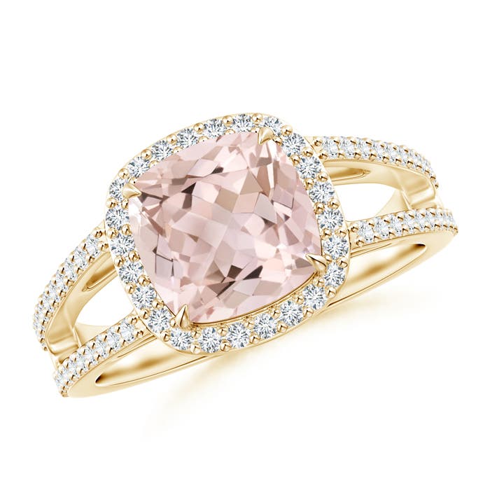 A - Morganite / 2.18 CT / 14 KT Yellow Gold