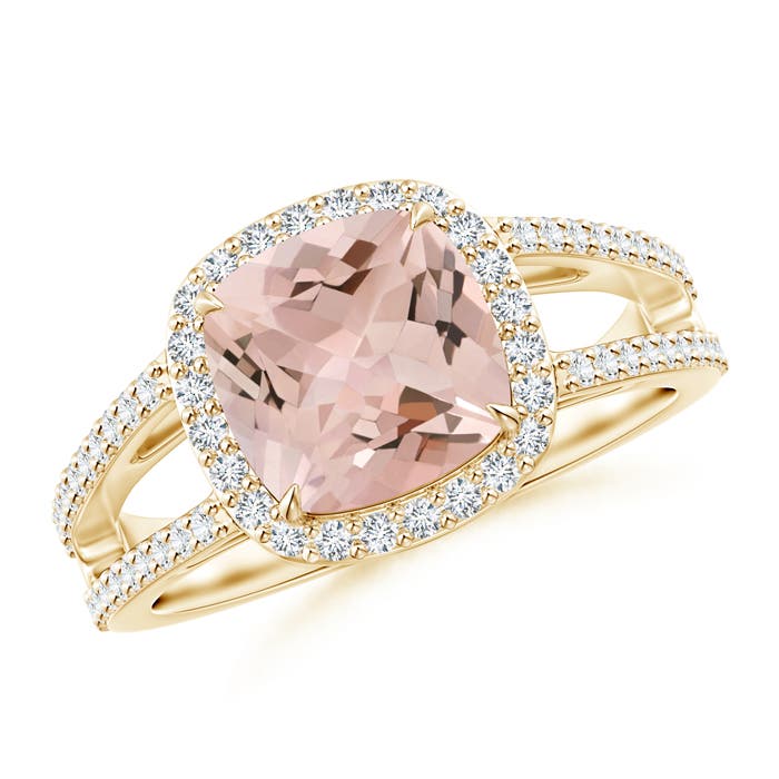 AA - Morganite / 2.18 CT / 14 KT Yellow Gold