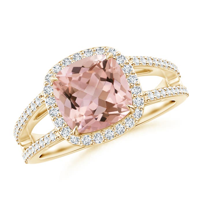 AAAA - Morganite / 2.18 CT / 14 KT Yellow Gold