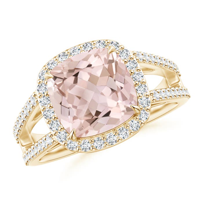 A - Morganite / 3.18 CT / 14 KT Yellow Gold