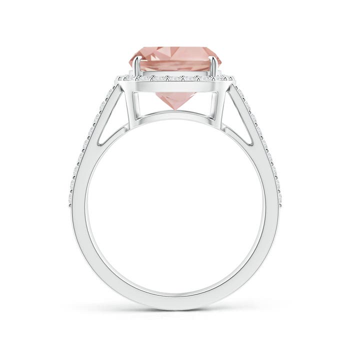 AAA - Morganite / 3.18 CT / 14 KT White Gold