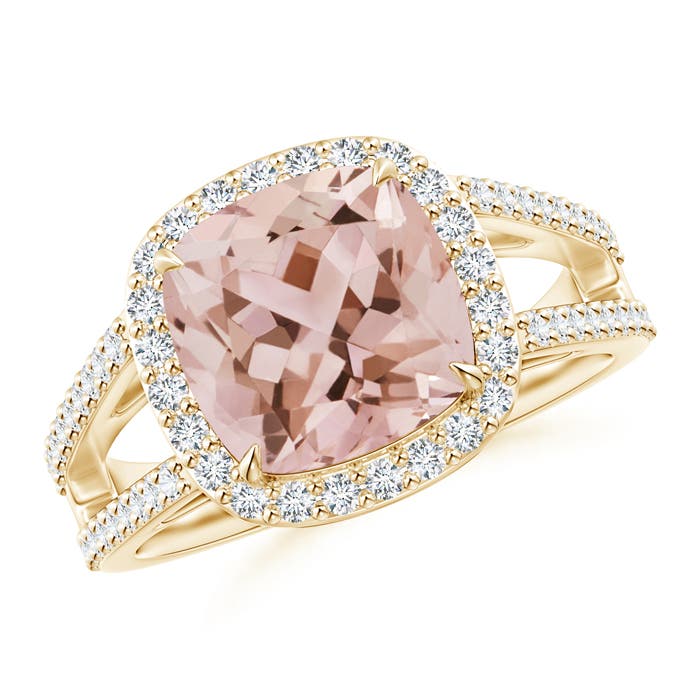 AAA - Morganite / 3.18 CT / 14 KT Yellow Gold