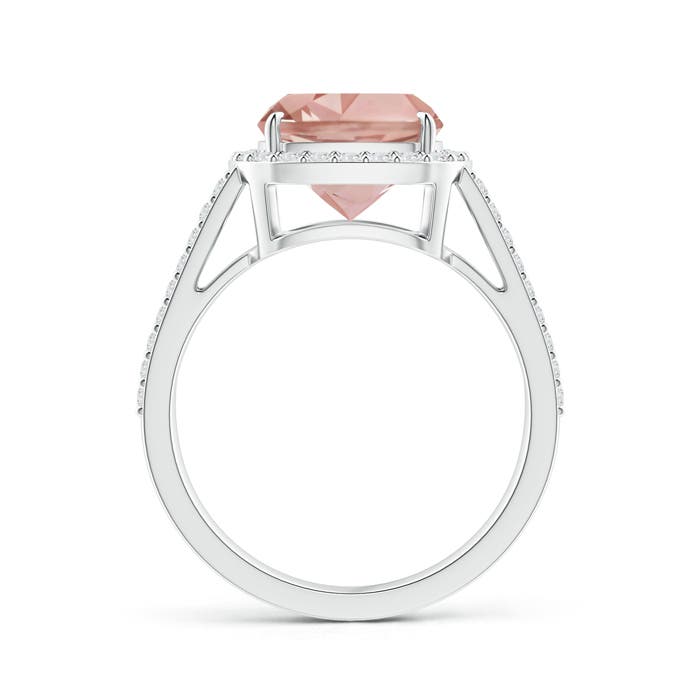 AAAA - Morganite / 3.18 CT / 14 KT White Gold