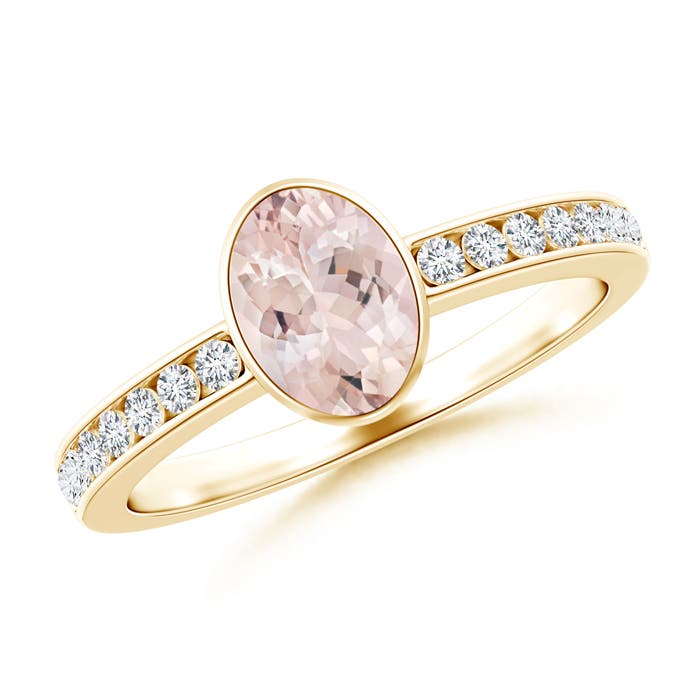 AA - Morganite / 0.9 CT / 14 KT Yellow Gold