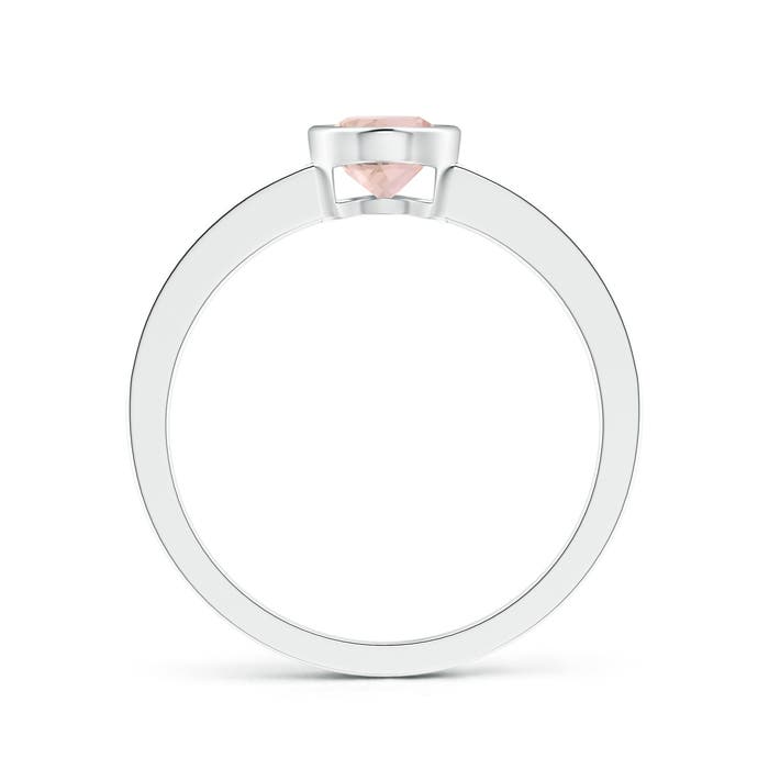 AAA - Morganite / 0.9 CT / 14 KT White Gold