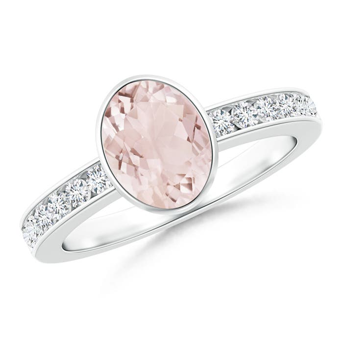 A - Morganite / 1.4 CT / 14 KT White Gold