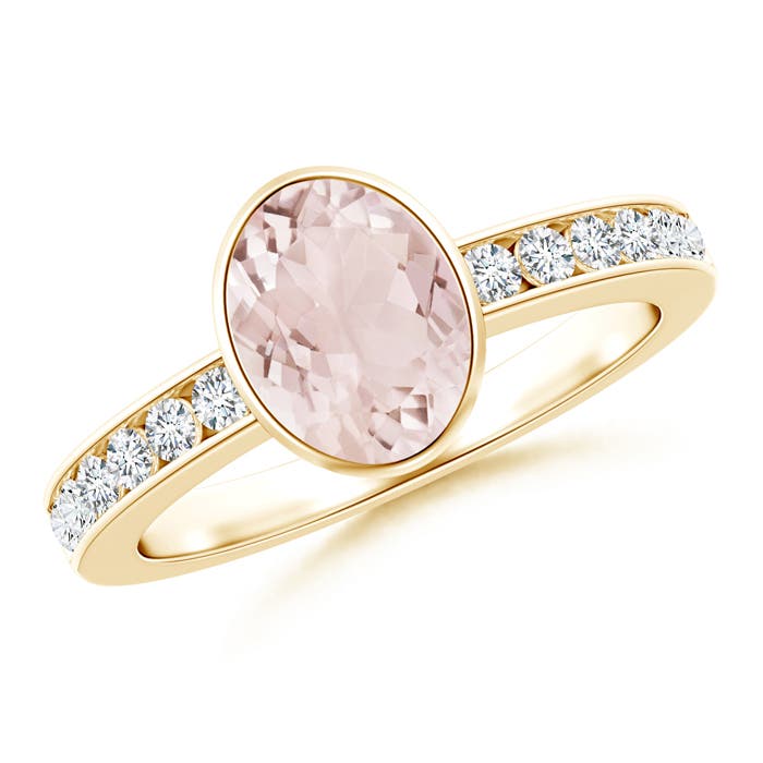 A - Morganite / 1.4 CT / 14 KT Yellow Gold