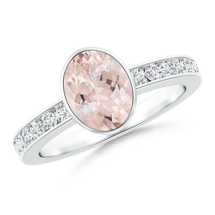 AA - Morganite / 1.4 CT / 14 KT White Gold