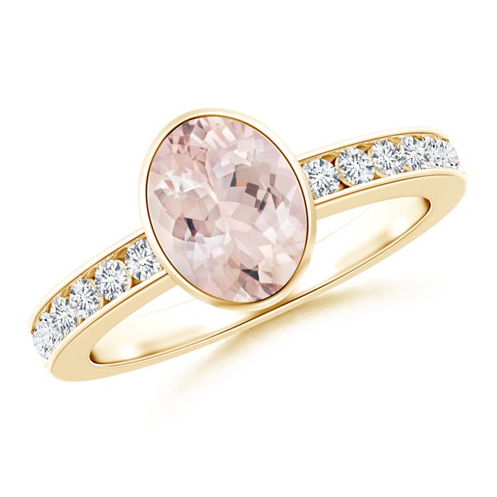 AA - Morganite / 1.4 CT / 14 KT Yellow Gold