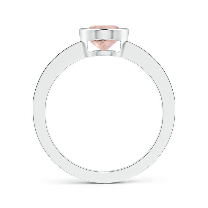 AAAA - Morganite / 1.4 CT / 14 KT White Gold