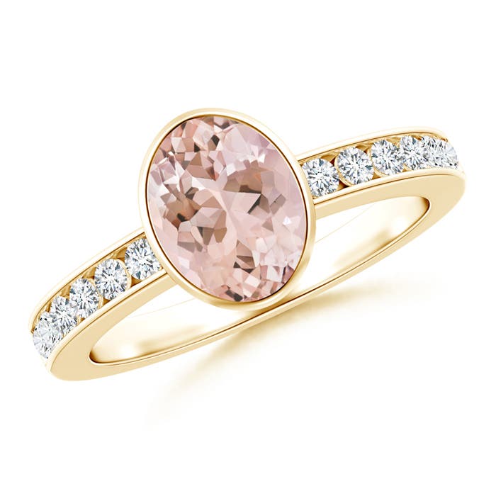 AAAA - Morganite / 1.4 CT / 14 KT Yellow Gold