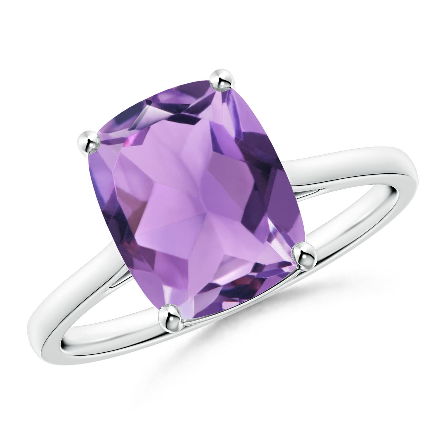 A - Amethyst / 2.7 CT / 14 KT White Gold