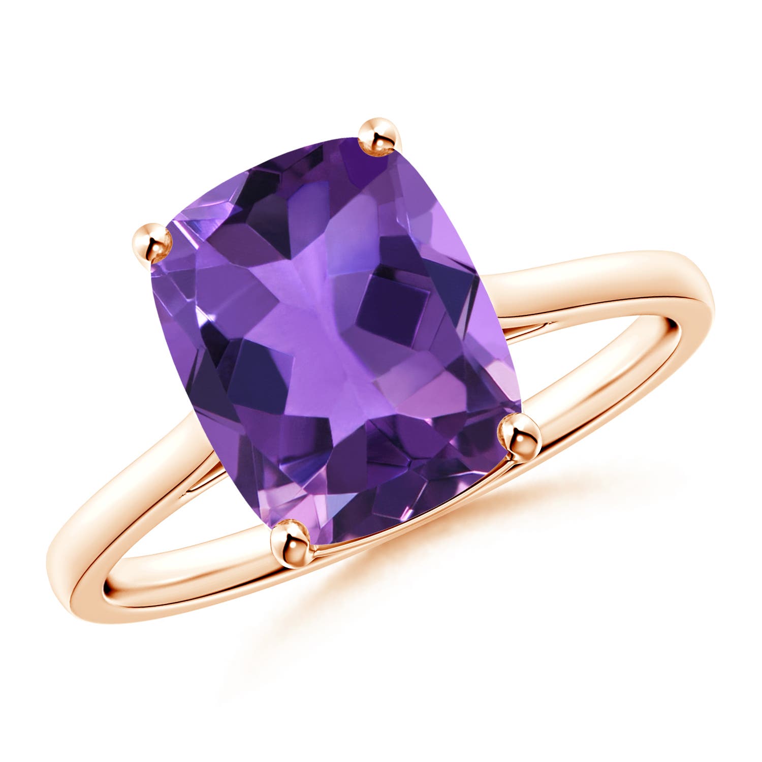 AAA - Amethyst / 2.7 CT / 14 KT Rose Gold