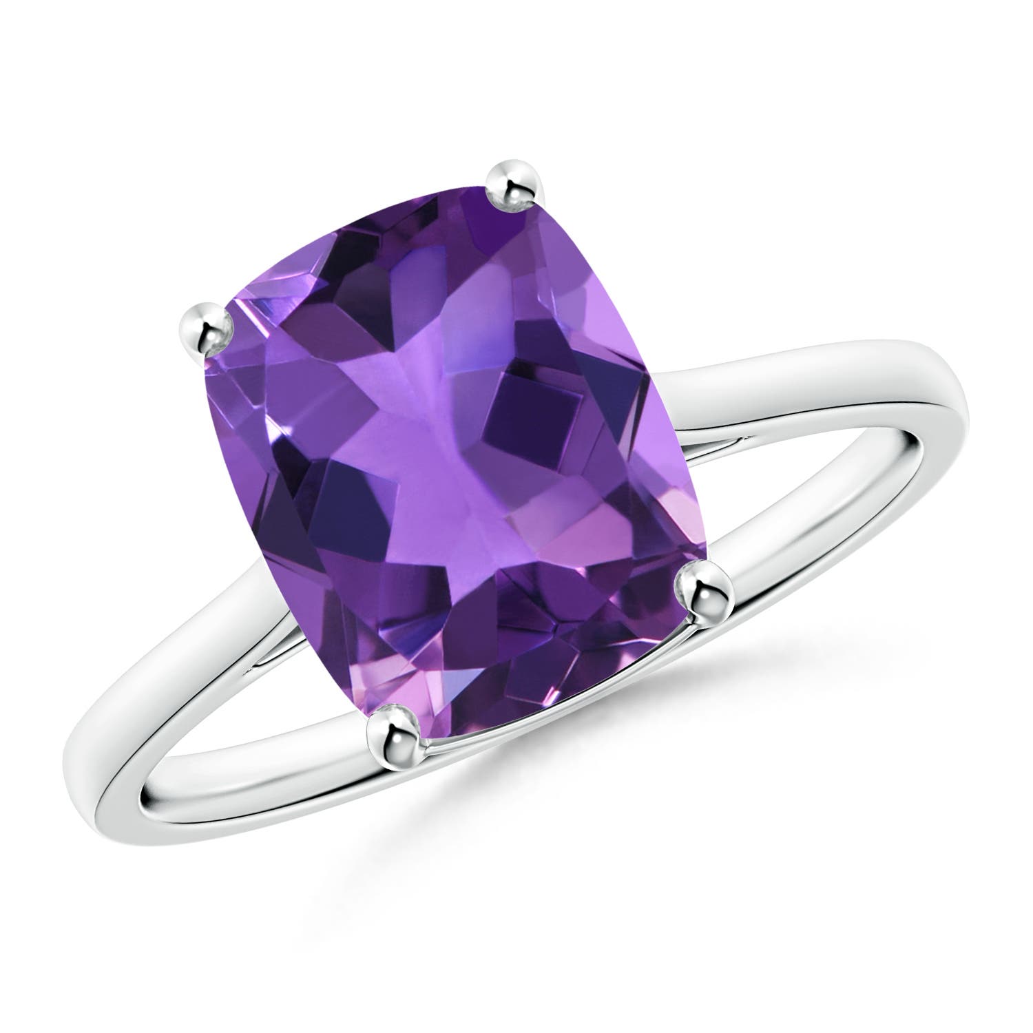 AAA - Amethyst / 2.7 CT / 14 KT White Gold