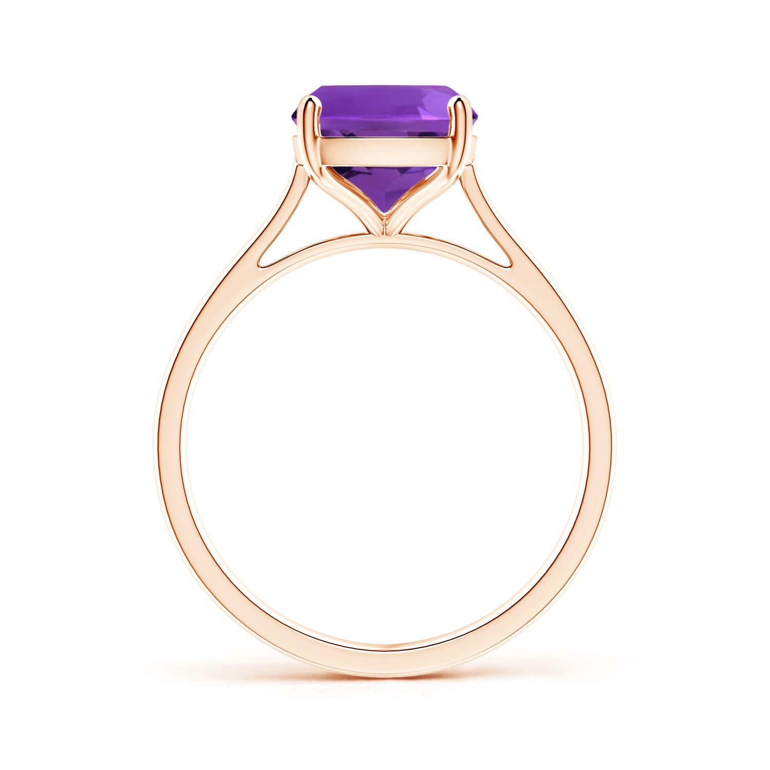 AAAA - Amethyst / 2.7 CT / 14 KT Rose Gold