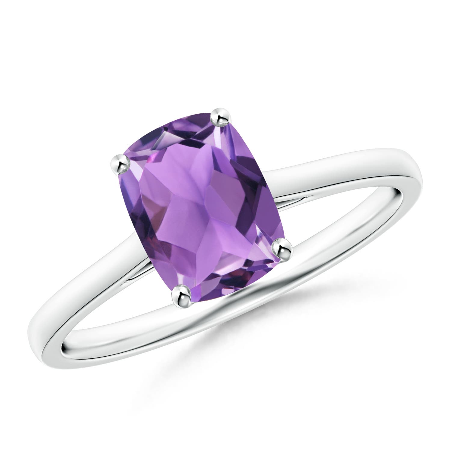 AA - Amethyst / 1.2 CT / 14 KT White Gold