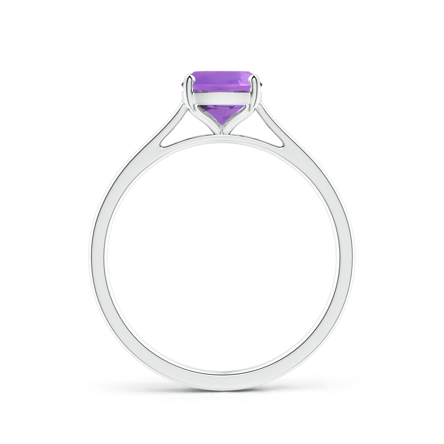 AA - Amethyst / 1.2 CT / 14 KT White Gold