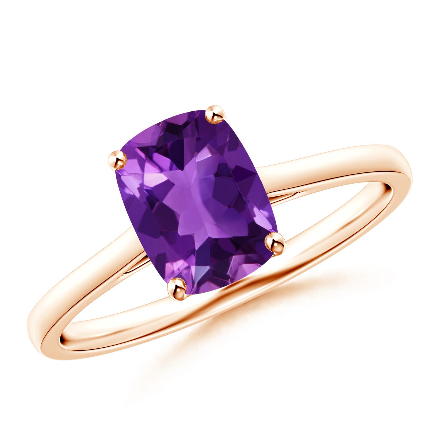 AAAA - Amethyst / 1.2 CT / 14 KT Rose Gold