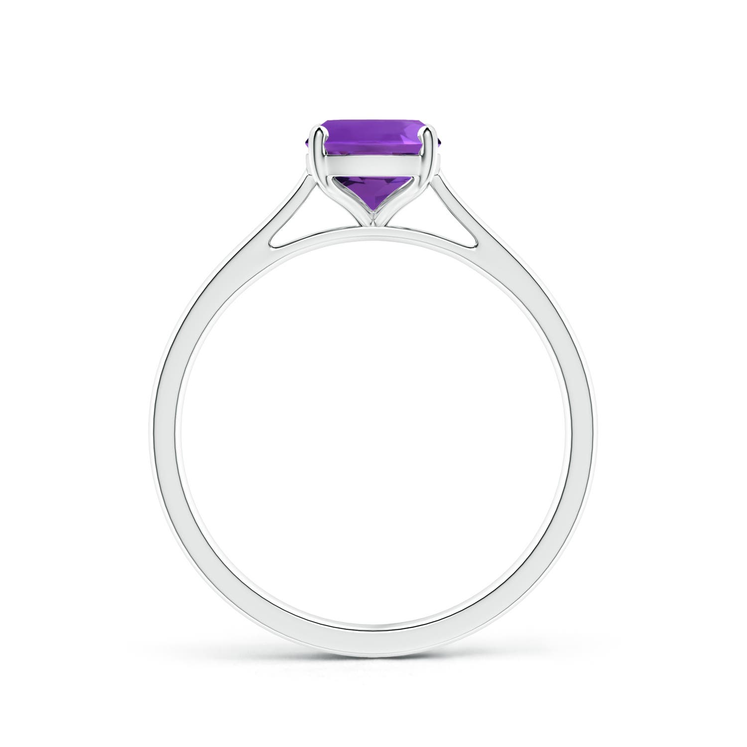 AAAA - Amethyst / 1.2 CT / 14 KT White Gold