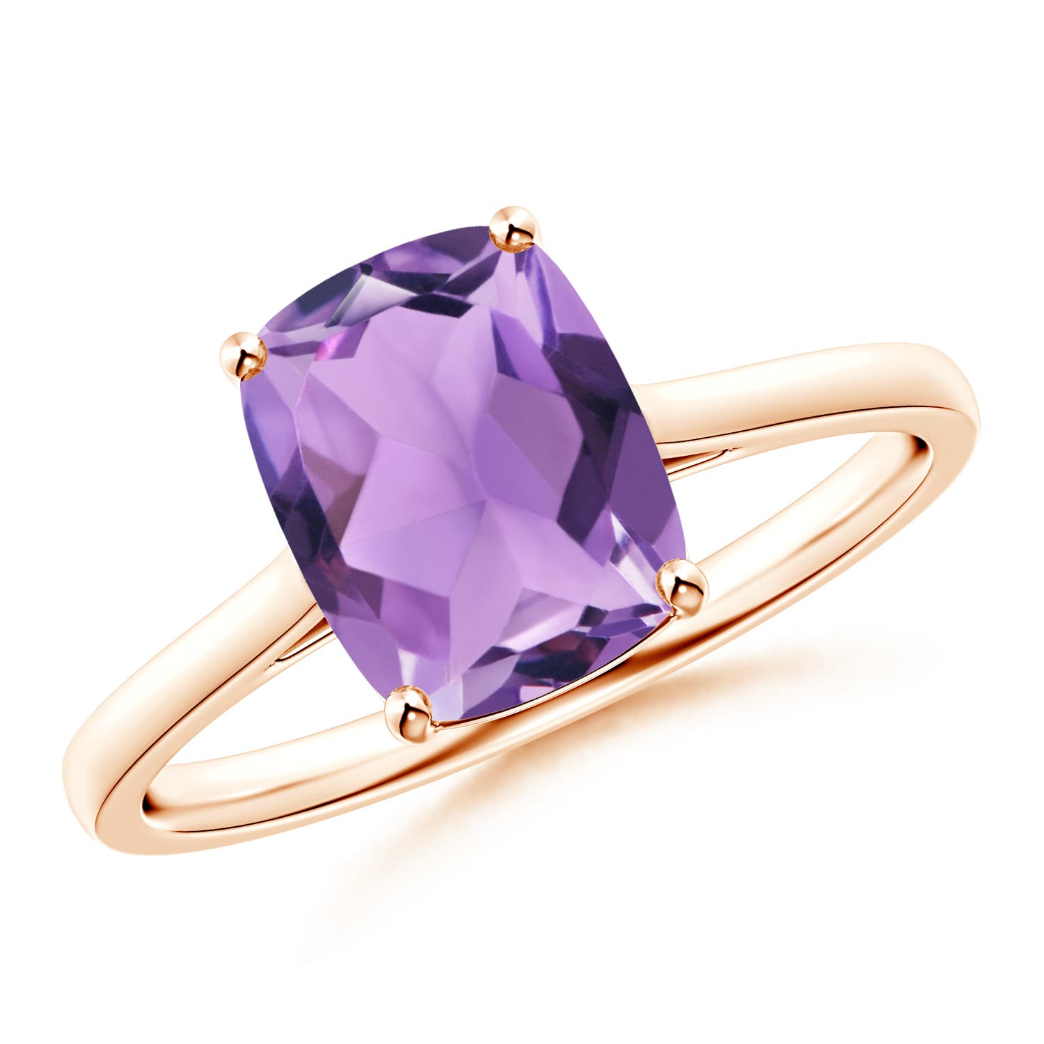 A - Amethyst / 2 CT / 14 KT Rose Gold