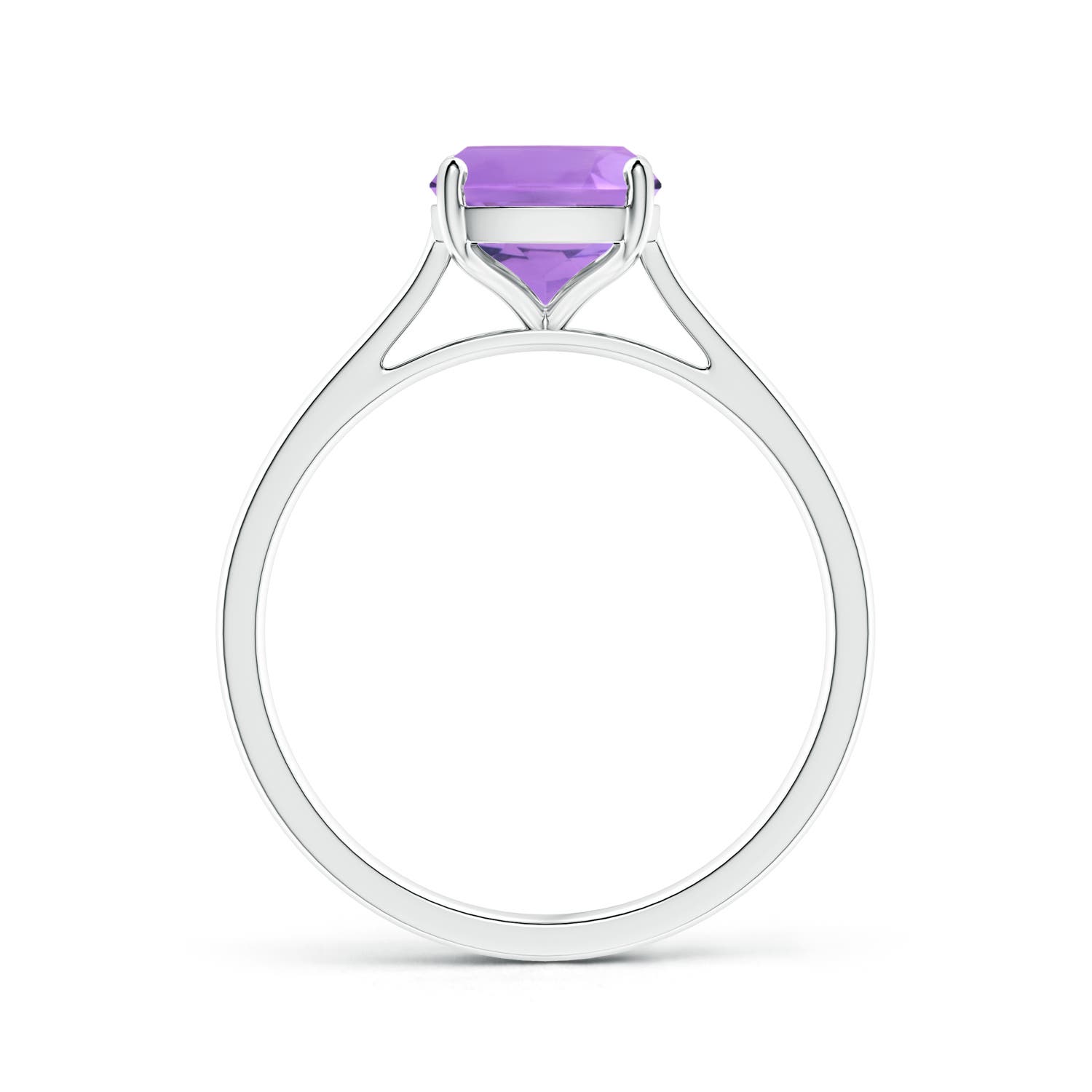 A - Amethyst / 2 CT / 14 KT White Gold