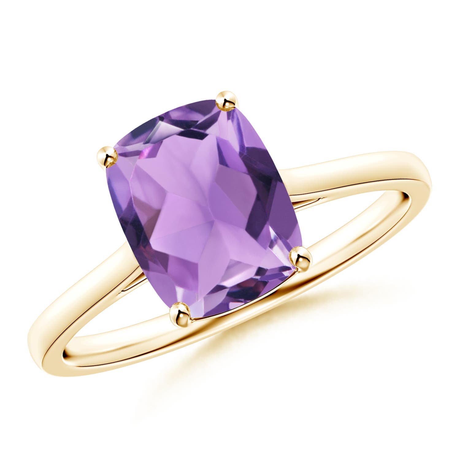 A - Amethyst / 2 CT / 14 KT Yellow Gold